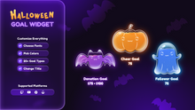 Load image into Gallery viewer, Cute Halloween Goal Widget
