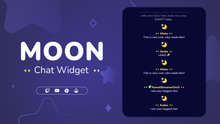 Load image into Gallery viewer, Moon Twitch Chat Widget for StreamElements &amp; OBS Studio
