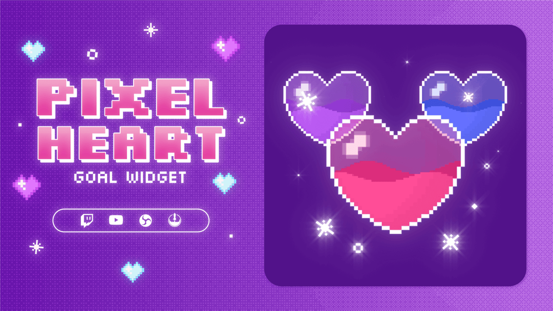 Pixel Heart Goal Widget
