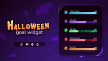 Load image into Gallery viewer, Halloween Goal Widget for StreamElements &amp; OBS Studio
