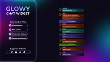 Load image into Gallery viewer, Glowy Chat Widget for OBS • Animated Neon Chat Overlay (StreamElements)
