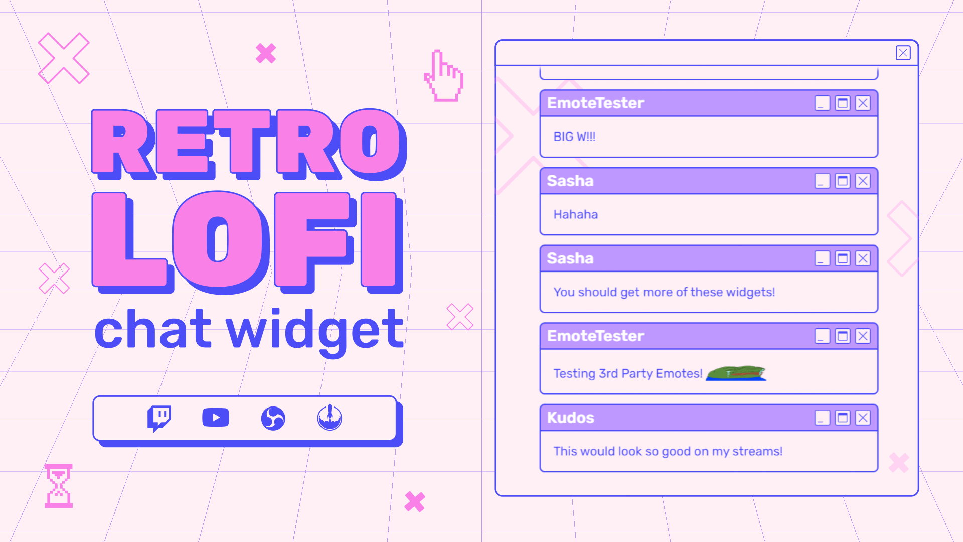 Retro Lofi Chat Widget