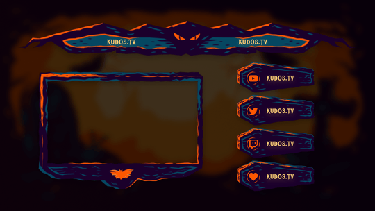 Trick Or Treat — Stream Header, Label and Webcam Overlay Pack for OBS
