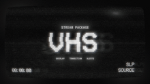 Load image into Gallery viewer, VHS - Twitch Overlay and Alerts Package for OBS Studio
