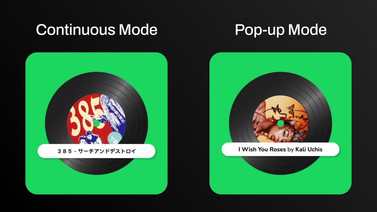 Vinyl Record Music Display Widget for Twitch & Youtube | All Music ...