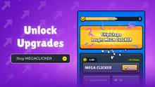 Load image into Gallery viewer, Turn your Twitch or Youtube chat into a community clicker game. Viewers earn clicks by chatting, buy upgrades with commands, trigger combos, and reset with prestige for faster runs. Fully customizable and designed for StreamElements, OBS, and interactive livestreams.
