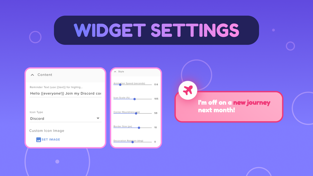 Cute Twitch Reminder Widget for StreamElements & OBS Studio