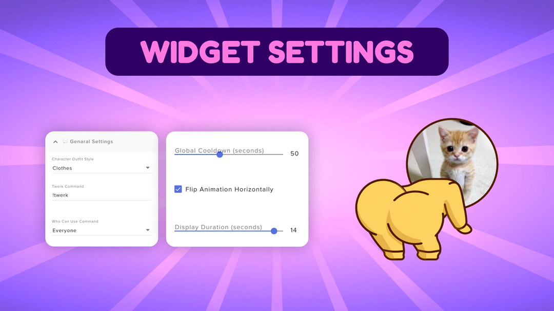 Twerk Chat Command Widget for OBS • Animated Viewer Interaction Overlay (StreamElements)