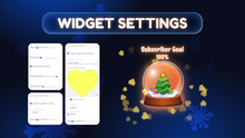 Load image into Gallery viewer, Snow Globe Goal Widget • Twitch &amp; YouTube Overlay • Subs, Followers, Donations • Animated Holiday Tracker  • OBS (Streamelements)
