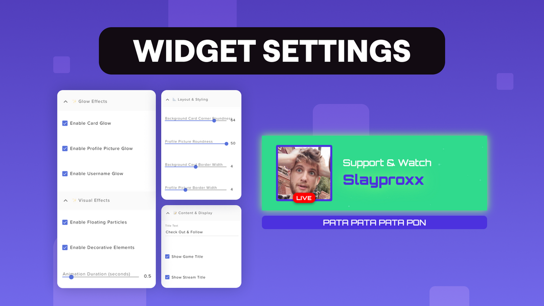 Shoutout Widget for Twitch – Streamer Highlights for OBS Studio & StreamElements