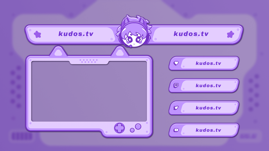 Y2K Boy — Stream Header, Label and Webcam Overlay Pack for OBS