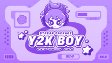 Load image into Gallery viewer, Y2K Boy - Twitch Overlay and Alerts Package for OBS Studio
