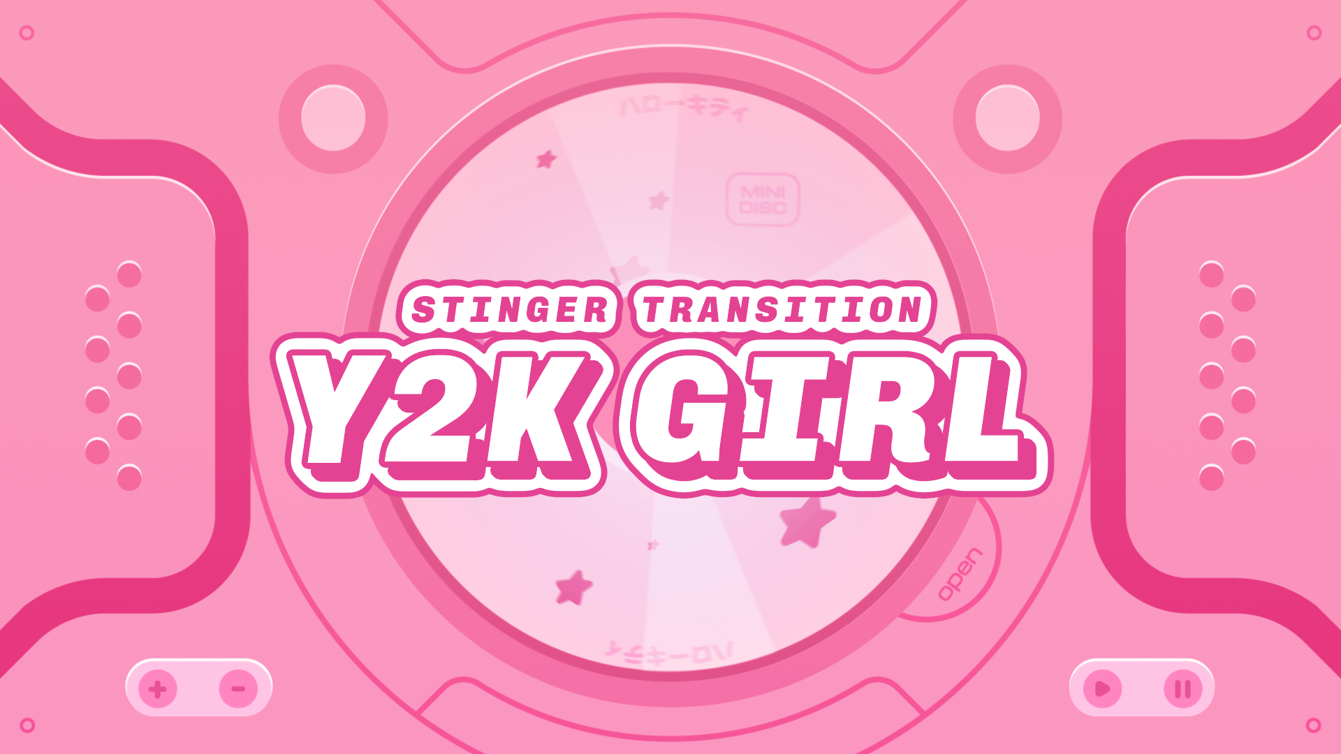 Y2K Girl — Stinger Transition for Twitch, Youtube and Facebook