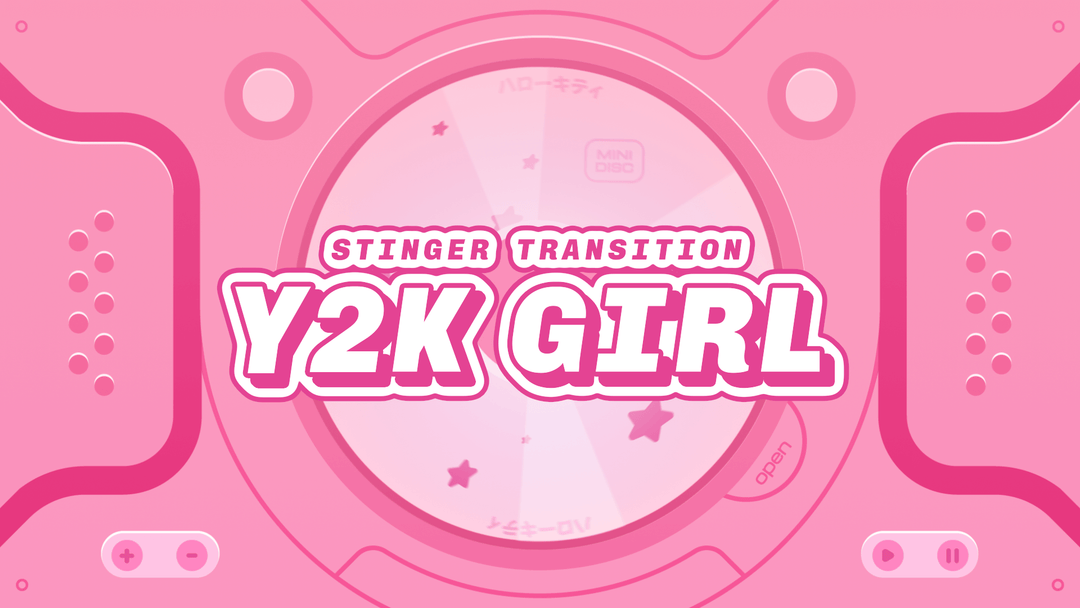 Y2K Girl — Stinger Transition for Twitch, Youtube and Facebook