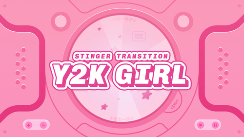 Y2K Girl — Stinger Transition for Twitch, Youtube and Facebook