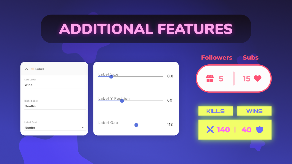 Dual Counter Order Collection Dual Counter Twitch Widget | StreamElements & OBS Score Tracker