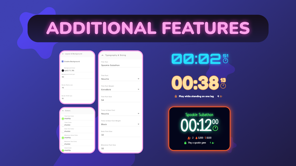 Stream Subathon Timer Best Advanced Subathon Widget for Twitch and YouTube with Timer and ...