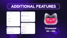 Load and play video in Gallery viewer, Cute Cat Goal Widget for Twitch – Kawaii Stream Overlay with Goal Tracker for OBS Studio, YouTube &amp; StreamElements
