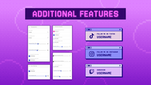 Load and play video in Gallery viewer, Retro Social Media Rotator Widget for Twitch – CRT Computer Aesthetic Overlay for OBS Studio &amp; StreamElements
