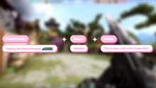 Load and play video in Gallery viewer, Kawaii Horizontal Chat Widget for Twitch – Cute &amp; Pink Overlay for StreamElements &amp; OBS Studio
