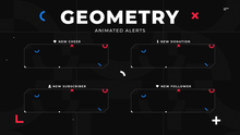 Load and play video in Gallery viewer, Geometry - Animated Alerts for Twitch, Youtube and Facebook Gaming
