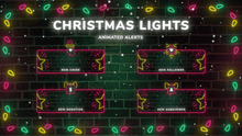 Load and play video in Gallery viewer, Christmas Lights - Animated Alerts for Twitch and Youtube
