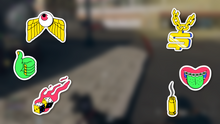 Load and play video in Gallery viewer, Stickers Stream Decorations for Streamlabs, StreamElements, and OBS
