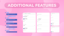Load and play video in Gallery viewer, Cute Kawaii Pink Twitch Chat Widget for StreamElements &amp; OBS Studio

