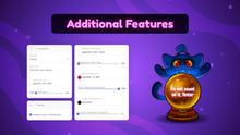 Load and play video in Gallery viewer, Crystal Ball Twitch Widget Cute Witch Cat Interactive Magic 8 Ball (OBS &amp; Streamelements)

