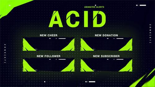 Acid - Animated Alerts for Twitch, Youtube and Facebook Gaming