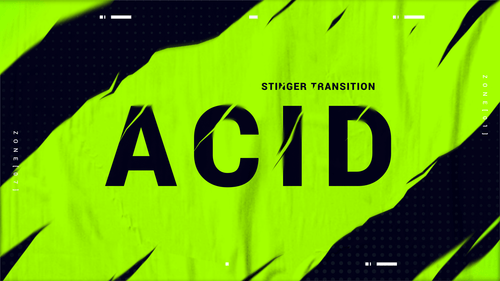 Acid - Stinger Transition for Twitch, Youtube and Facebook
