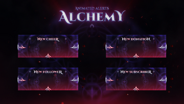 Alchemy Stream Overlay & Alerts Package for Twitch and Youtube