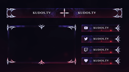 Alchemy — Stream Header, Label and Webcam Overlay Pack for OBS