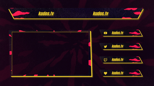 Beast — Stream Header, Label and Webcam Overlay Pack for OBS