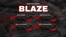 Load image into Gallery viewer, Blaze - Animated Alerts for Twitch, Youtube and Facebook Gaming
