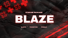 Load image into Gallery viewer, Blaze - Twitch Overlay and Alerts Package for OBS Studio
