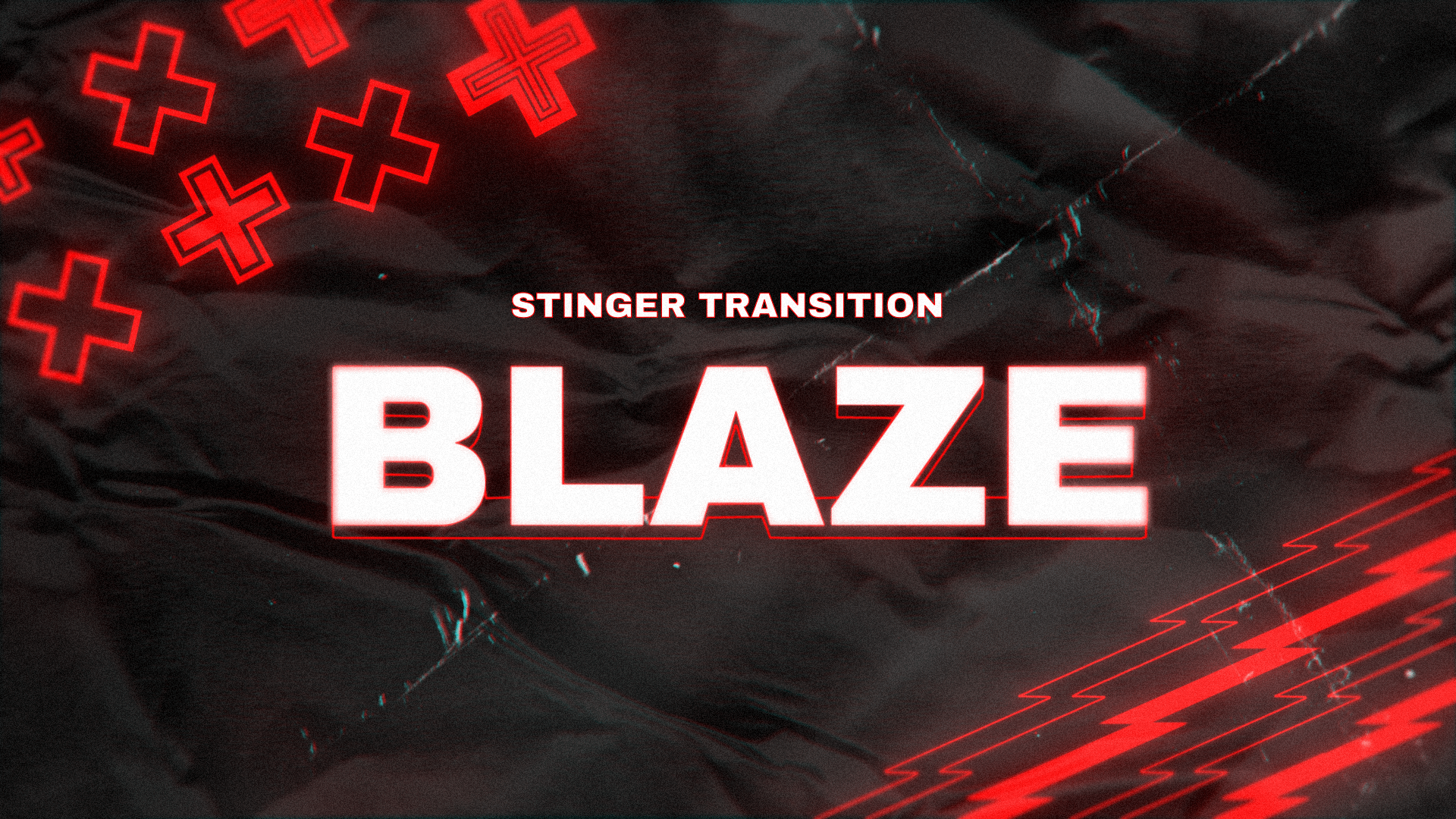 Blaze - Stinger Transition for Twitch, Youtube and Facebook