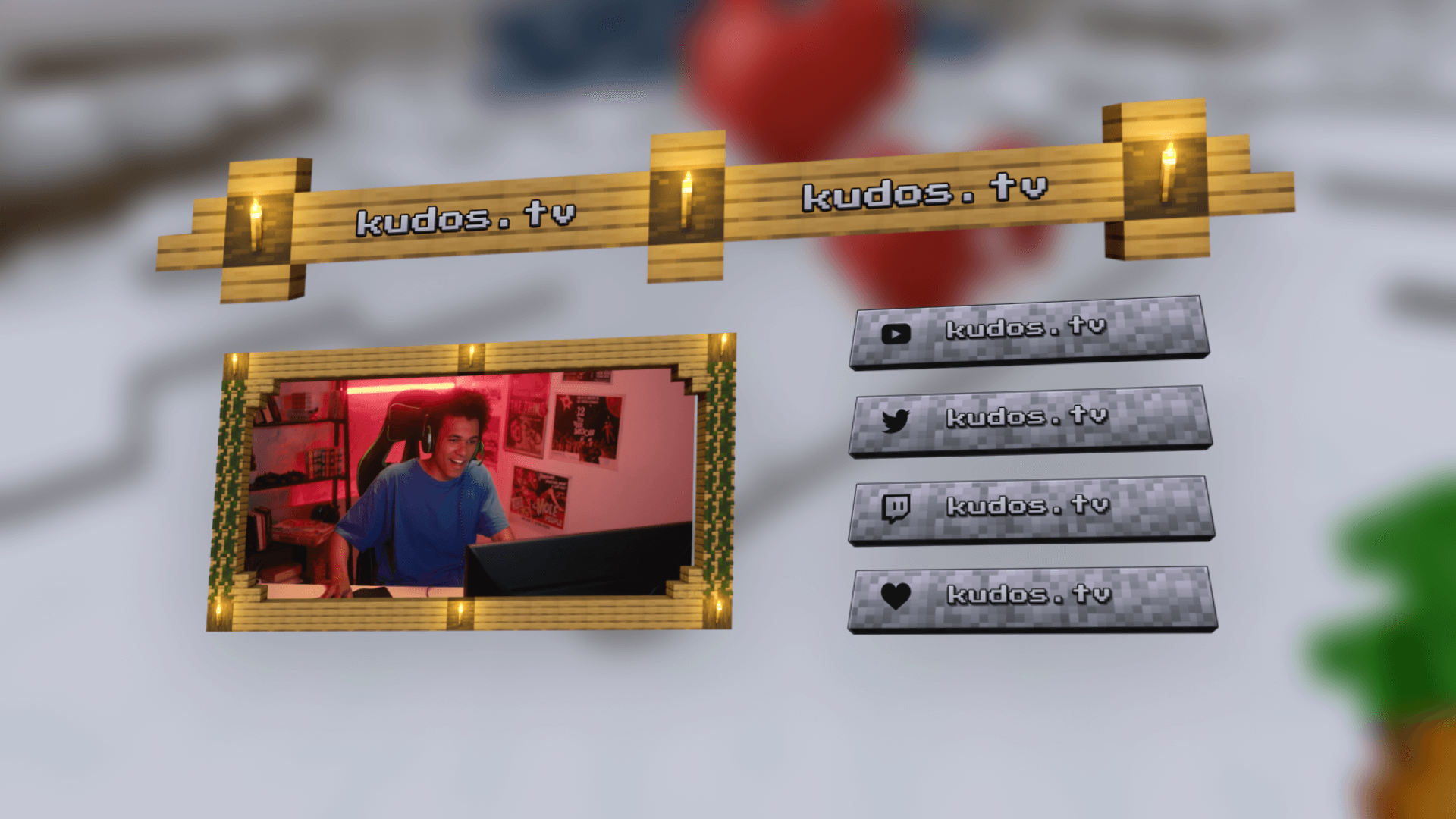 Minecraft Twitch Overlay and Alerts Pack for OBS Studio