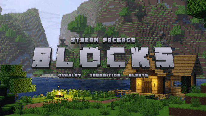 Minecraft — Twitch Overlay and Alerts Package for OBS Studio