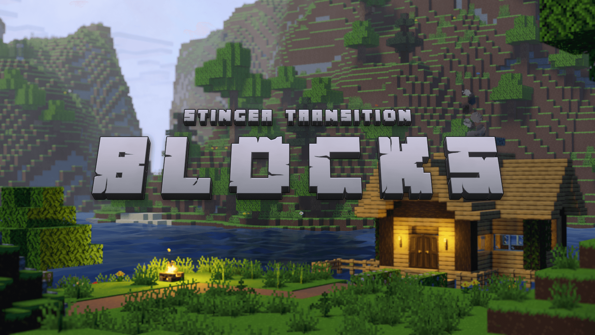 Minecraft - Stinger Transition for Twitch, Youtube and Facebook