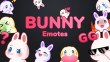 Load image into Gallery viewer, Bunny Emotes for Twitch, Youtube and Discord | Download Now!
