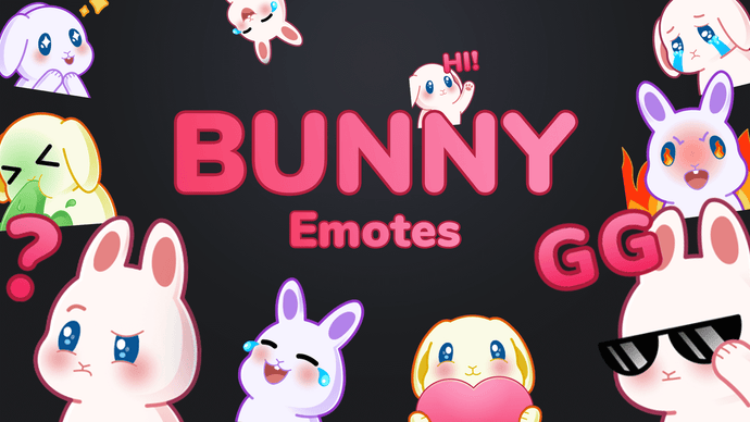Bunny Emotes for Twitch, Youtube and Discord | Download Now!