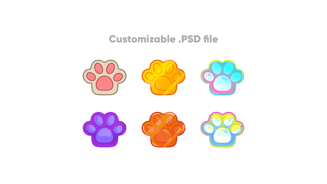 Cat Custom Badges for Twitch, Youtube and Discord  | Download Now!