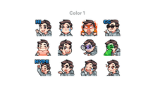Load image into Gallery viewer, Chibi Boy Custom Emotes for Twitch, Youtube and Discord
