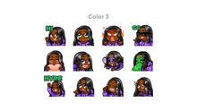 Load image into Gallery viewer, Chibi Girl Custom Emotes for Twitch, Youtube and Discord
