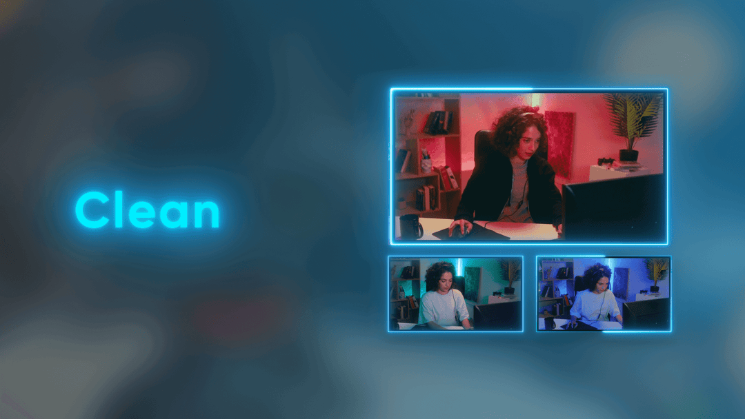 FREE Neon Animated Webcam Overlays for OBS Studio & Streamlabs