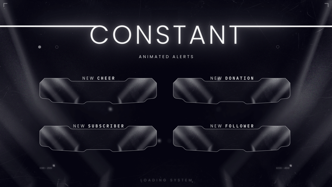 Constant Animated Alerts for Twitch, Youtube, Facebook Gaming. Works with Streamlabs and Streamelements