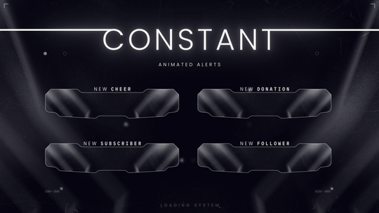 Constant Animated Alerts for Twitch, Youtube, Facebook Gaming. Works with Streamlabs and Streamelements