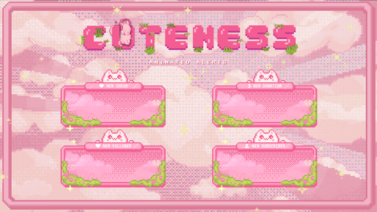 Cuteness Animated Alerts for Twitch, Youtube, Facebook Gaming. Works with Streamlabs and Streamelements