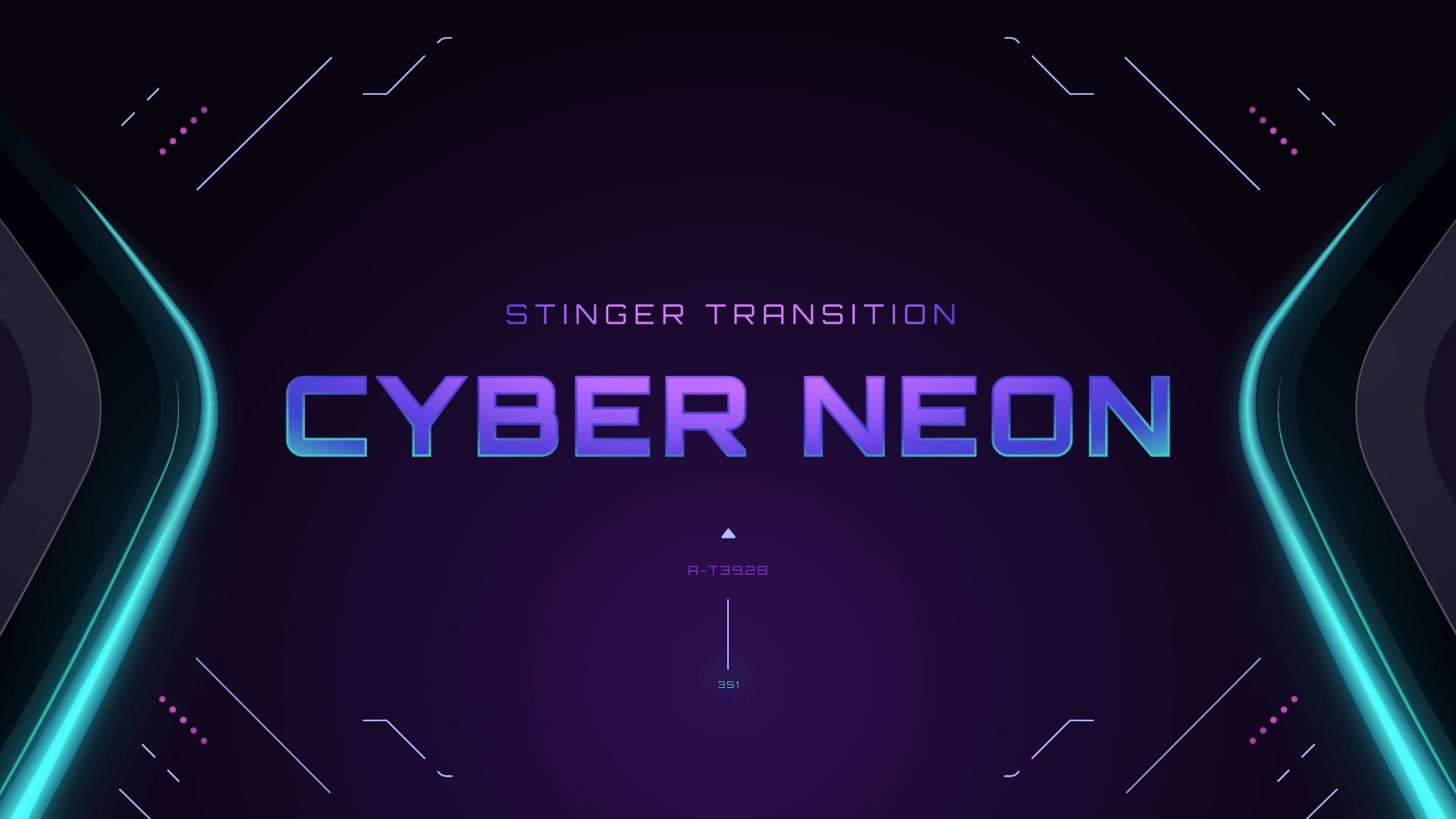 Cyber Neon - Stinger Transition for Twitch, Youtube and Facebook